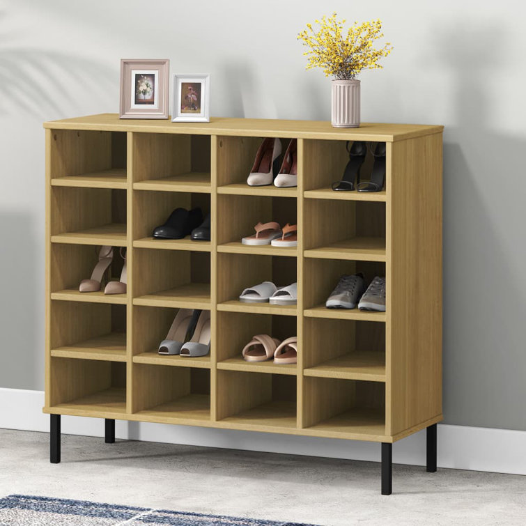 Pine shoe cabinet hot sale